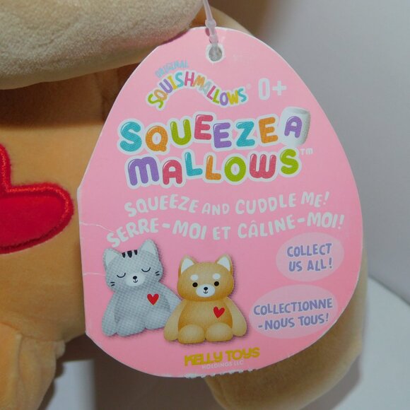 2021 Squishmallows Squeeze a Mallows Angie Shiba Inu Dog New W Tag 9" Plush - Picture 2 of 6